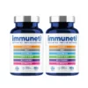 2 bottles of immuneti advance immune defense front view angle