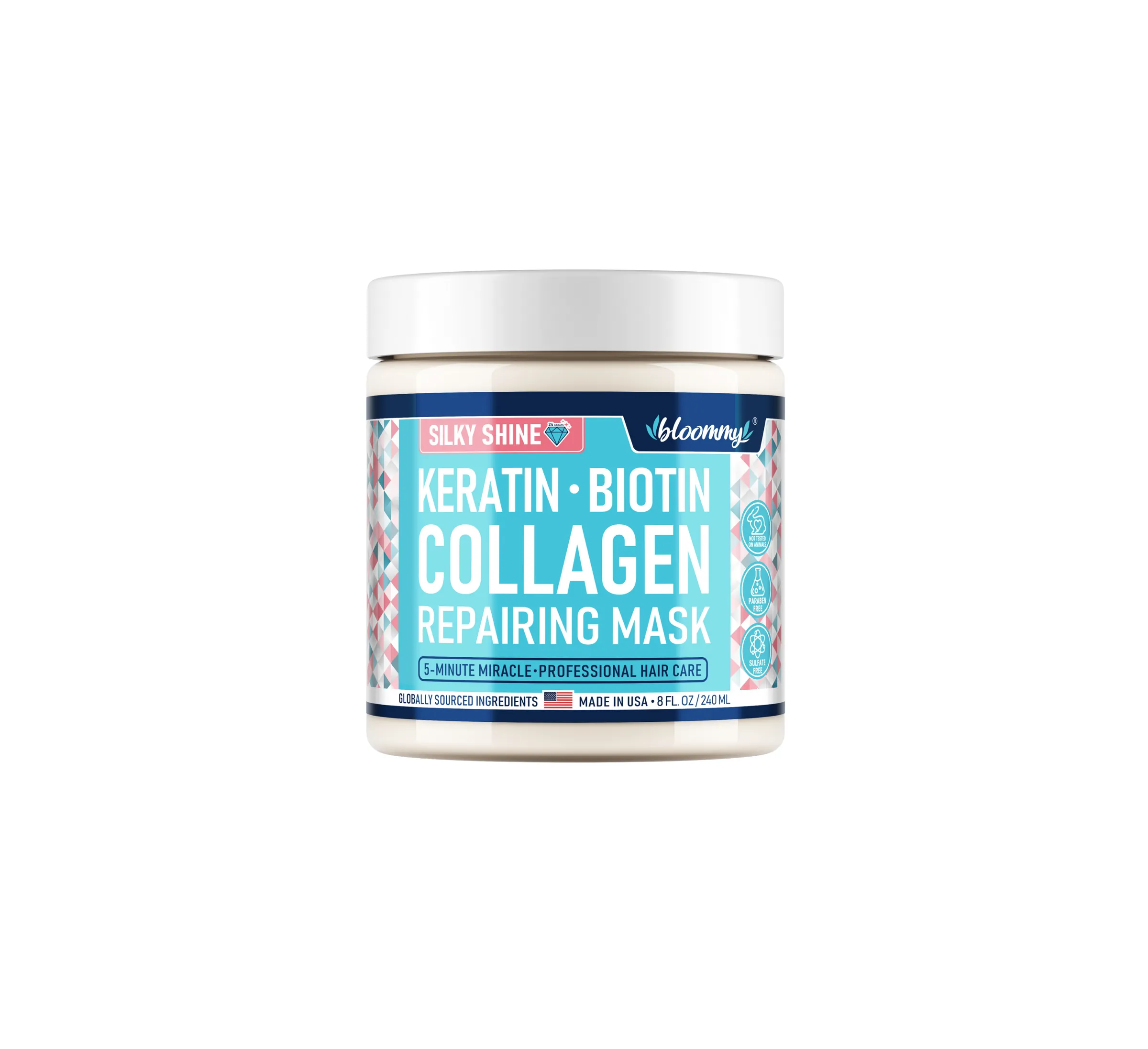 Bloommy Biotin Collagen Keratin Hair Treatment 8oz – Halejo